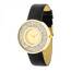 Icon J11749 Gold Black Leather Watch With Crystals Tw-25712-blackgp