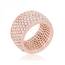 Icon J11956 Wide Pave Cubic Zirconia Rose Gold Band Ring (size: 06) R0