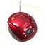 Supersonic SC-507MP3-RED Portable Mp3cd Player With Amfm Radio In Red