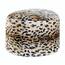 Accent 10018051 Snow Leopard Fuzzy Pouf