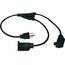 Tripp P022-001-2 , Power Extension Cord Y Splitter Cable, Standard, 10