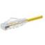 Unirise 10129 Clearfit Cat6 Patch Cable, Yellow, Snagless, 8ft