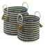 Accent 10018726 Braided Baskets With Tassels