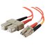 C2g 11124 Lc-sc 62.5125 Om1 Duplex Multimode Fiber Optic Cable (taa Co