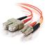 C2g 11123 Lc-sc 62.5125 Om1 Duplex Multimode Fiber Optic Cable (taa Co