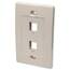 Intellinet 162838 2 Outlet Ivory Wall Plate