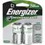 Energizer NH35BP-2 Recharge Universal Rechargeable C Batteries, 2 Pack