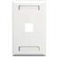 Cablesys ICC-IC107S01WH Icc Icc-ic107s01wh Faceplate, Id, 1-gang, 1-po