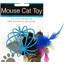 Bulk HX182 Feathered Mouse In Ball Cage Cat Toy
