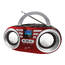 Supersonic SC-506-RED Portable Mp3cdplayer Audio System In Red