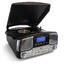 Trexonic TRX-16BLK Ished  Retro Wireless Bluetooth, Record And Cd Play