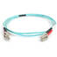 C2g 01001 5m Lc-lc 50125 Duplex Multimode Om4 Fiber Cable - Aqua - 16f