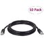 Tripp N001-007-BK 7ft Cat5e  Cat5 Snagless Molded Patch Cable Rj45 Mm 