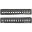 Black JPM804A-R2 Cat5e Feed-through Patch Panel, Shielded