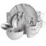 Elama EL-FINEMARBLE-G Fine Marble 16 Piece Stoneware Dinnerware Set In