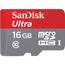 Sandisk SDSQUNC-016G-AN6IA Ultra Microsdhc Memory Card, 16gb, Sdsqunc-