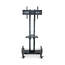Luxor FP2500 Adjustable Height Rolling Flat Panel Cart W Accessory She