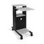 Luxor WPS4 Mobile Presentation Stand With 4 Gray Shelves