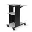 Luxor WPS4 Mobile Presentation Stand With 4 Gray Shelves