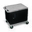Luxor WT26GYC2E-B Tuffy Gray 2 Shelf Av Cart W Black Cabinet  Electric