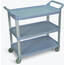 Luxor SC13-G Large 3 Shelf Gray Serving Cart