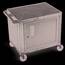 Luxor WT26C2E Tuffy Black 2 Shelf Av Cart W Cabinet  Electric
