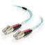 C2g 1000 4m Lc-lc 50125 Duplex Multimode Om4 Fiber Cable - Aqua - 13ft