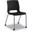 Hon HMG2.N.A.ON.CU10.PLAT Hon Motivate Stacking Chairs, 2-pack - Black