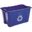 Rubbermaid FG571473BLUE Receptacle,rcyc,14gal,be