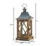 Accent 10018827 Diamond-side Wood Candle Lantern - 14 Inches