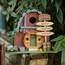 Songbird 10018896 Vintage Winery Log Cabin-style Bird House