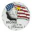 Accent 4506315 Sparkly Home Of The Brave Cement Garden Stepping Stone
