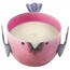Accent 10017666 Birdie Candle - Pink Berry Sorbet
