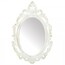 Accent 10018931 Distressed Vintage-look Ornate White Mirror