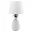 Accent 10018581 White Pineapple Lamp With Silver Leaves