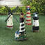 Accent 10018310 Solar Lighthouse Garden Statue With Rotating Light