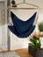 Accent 4506153 Hammock Chair With Tassel Fringe - Navy Blue