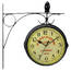 Bedford BED8018 Clock Collection Double Sided Wall Clock Vintage Antiq