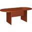Lorell LLR 87373 Essentials Conference Table - Cherry Oval Top - 72 Ta