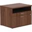 Lorell LLR 16231 Walnut Open Shelf File Cabinet Credenza - 2-drawer - 
