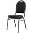 Lorell LLR 62525 Upholstered Textured Fabric Stacking Chairs - Gray Fa