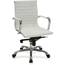 Lorell LLR 59503 Modern Management Chair - Bonded Leather Seat - Bonde