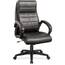 Lorell LLR 59532 Deluxe High-back Leather Chair - Leather Seat - Leath