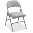 Lorell LLR 62533 Padded Seat Folding Chairs - Beige Fabric Seat - Beig