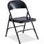 Lorell LLR 62527 Folding Chairs - Powder Coated Steel Frame - Black - 