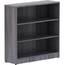 Lorell LLR 69626 Weathered Charcoal Laminate Bookcase - 36 X 12 X 36 -