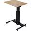 Lorell LLR 00076 28 Sit-to-stand School Desk - Black Oak Square Top - 