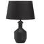 Nikki 5001109 Lamp With Geometric Detailing - Black
