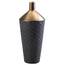 Nikki 5001053 Black And Gold Porcelain Decorative Vase