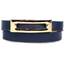 Claudia B7011.3 Buckled Leather Bracelet - Navy Blue
